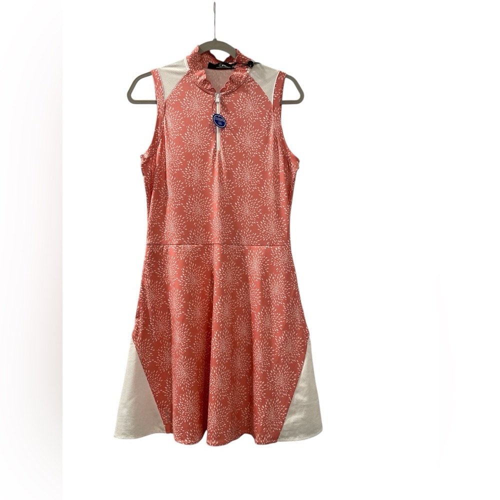 RLX Ralph Lauren Dress for Golf/Tennis/Pickleball Size M Pink/Peach Floral - Picture 4 of 16